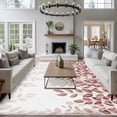 thumbnail image 4 of Area Rug for Living Room, Spring Reddish Brown Eucalyptus Non-Slip Indoor Large Carpet for Bedroom/Dining Room, Botanical Leaf Country Washable Low-Profile Rectangle Floor Runner Rugs - 6 x 9 Ft, 4 of 7