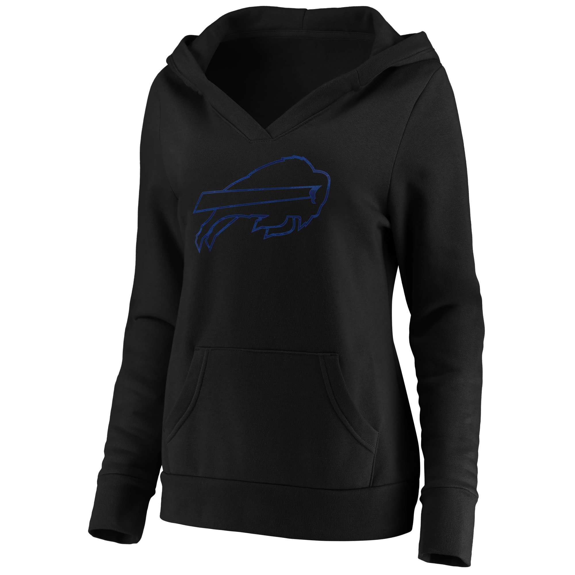 Buffalo Bills Fanatics Branded Women S Stealth Mode Crossover V Neck Pullover Hoodie Black Walmart Com Walmart Com