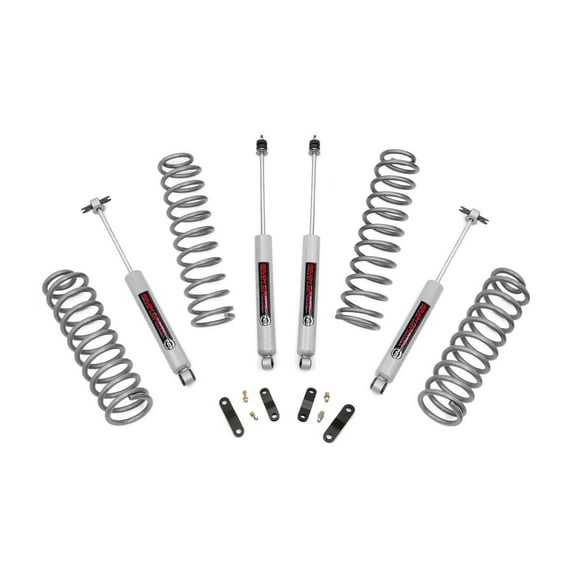 Rough Country 2.5" Lift Kit (fits) 2007-2018 Jeep Wrangler JK 2DR | N3 Shocks | Suspension System | PERF678