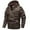 Coffee Zipper Casual Outwear Jackets, variant on Olyvenn Men's Multi-pocket Large Size Leather Jacket Clip Cotton Jacket With Long Zip Up Cuffs Detachable Hooded Jacket Winter Warm Long Sleeve Fleece Puffer Jacket Padded Overcoat Coffee 2