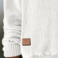 thumbnail image 3 of Womens Casual Corduroy Sweatshirts Solid Color Long Sleeve Crewneck Pullover Casual Loose Spring Fall Tops Outfits, 3 of 6