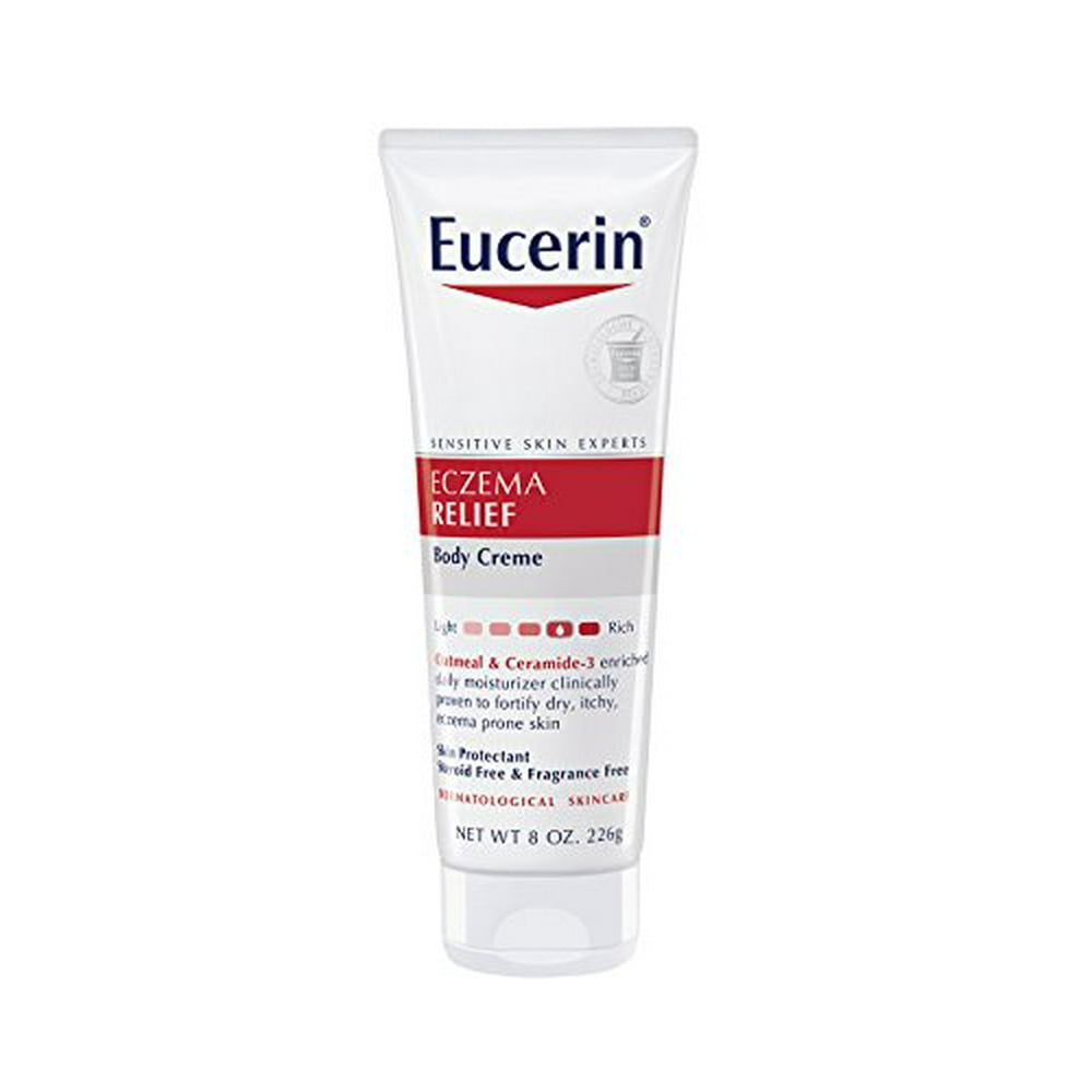 3 Pack Eucerin Eczema Relief Body Creme 8oz Each