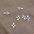 thumbnail image 4 of 100 piezas de dijes de aleación de plata elegantes, accesorios de joyería/collares 18x10mm, 4 of 9