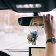 thumbnail image 2 of 2D Acrylic Colorful Cow Pendant Colorful Calf Window Decoration Pendant Suitable For Garden Window Tree Car Pendant A 3, 2 of 4