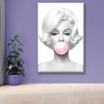 thumbnail image 2 of Cuadro Canva Listo Para Colgar Tipo Galería Marilyn Chicle 40X60 cm Pixtreats, 2 of 4
