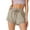 Khaki, variant on ZZwxWA Women's Athletic Shorts Drawstring High Waisted Running Shorts Sporty Gym Elastic Workout Shorts with Pockets
