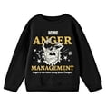 thumbnail image 4 of Looney Tunes ACME Anger Management Crew Neck Long Sleeve Boys' Black Sweatshirt-Medium, 4 of 5