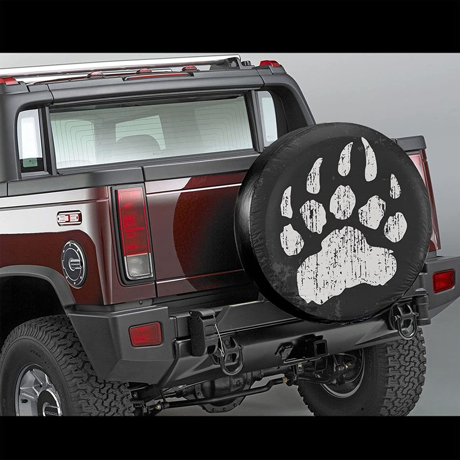 Spare Tire Cover Painting Pug Dog Tire Cover Waterproof UV Protective Wheel Bags Universal Fit for Jeep Wrangler RV SUV Truck Camper Travel Trailer 14 15 16 17 