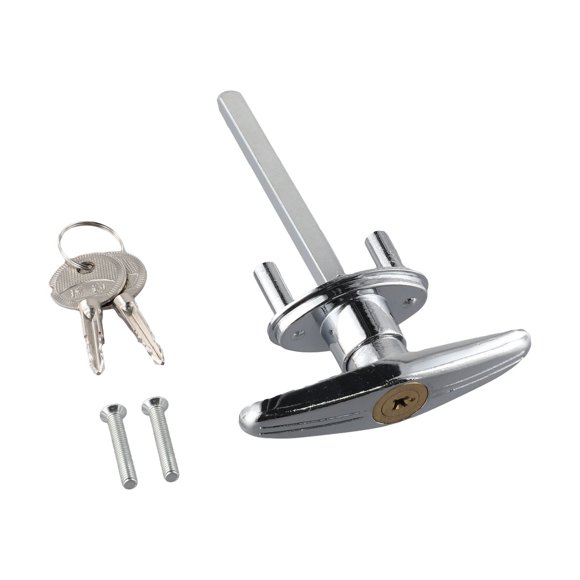 Serrure de Porte de Garage avec Poignée en T, Convient aux Portes de Caravane et de Motorisé, Serrure de Porte de Garage avec Poignée en T