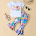thumbnail image 4 of FDDMis Kids 70s Outfits for Girls 2t Girls Outfits Baby Gender Neutral Clothes Two Way Zipper Onesies 2t Onesies Girl Toddler Girls Jogger Set Girl Clothing Set Lounge Sets for 10-12 10 Year Old, 4 of 7
