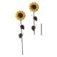 thumbnail image 5 of IDEANATEGRATE 2Ud Varillas Decorativas De Jardín Con Girasol Metálico Amarillo Para Uso En Exteriores, 5 of 8