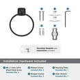 thumbnail image 5 of Amerock Stature Matte Black Closed Towel Ring, 5 of 8