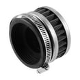 thumbnail image 4 of 1.77\" Round Chrome Top Pod Flange Mount 44mm Air Filter, 4 of 11