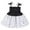 White, variant on Fshinging Girls Dresses Summer Polka Dot Print Black White Patchwork Party Baby Kids Dress Size 9-12 Months