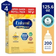 Enfamil NeuroPro Baby Formula, Milk-Based Infant Nutrition, MFGM* 5-Year Benefit, Expert-Recommended Brain-Building Omega-3 DHA, Exclusive HuMO6 Immune Blend, Non-GMO, 125.6 oz