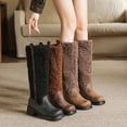 thumbnail image 6 of SACFOF Women’s Knee High Boots Platform Stretch Lug Sole Riding Boots Round Toe Elastic Comfortable Fashion Dress Boots Fashion Winter shoes, 6 of 6