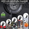 thumbnail image 4 of 6000mAh Mini Electric Air Pump, Portable Air Compressor Cordless Tire Inflator 150PSI with Digital LCD Display, Electric Bike Pump with LED Lamp for M, 4 of 5