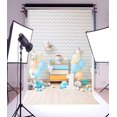 thumbnail image 2 of BSDHOME Polyester 5x7ft Cake Smash Backdrop Boy 1st Birthday Backdrops for photography First Birthday Party Decorations Photo Background Studio Props, 2 of 4