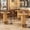 Natural Wood, variant on Studyset Space-Saving 40'' Tall Round Bar Table – Rustic Walnut Bistro Pub Table for Home Bar, Kitchen, or Dining Room – Metal Ring Footrest – Counter Height Cocktail Table – Table Only – 6693-1