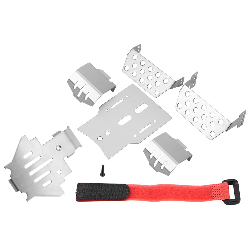 Kritne 6 Pcs Stainless Steel Chassis Armor Protection Skid Plate for