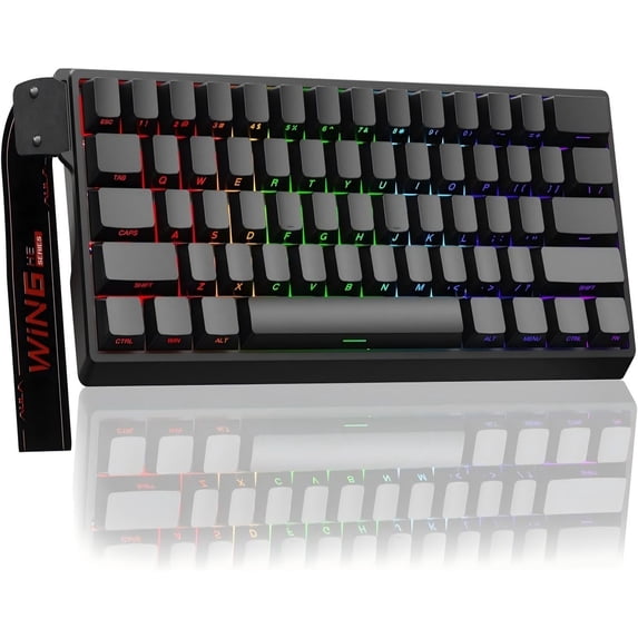 Restored AULA WIN60 HE - 60% Mechanical Gaming Keyboard Wired, Magnetic Switch Hot Swappable, Adjustable Actuation Rapid Trigger Mode, 8000 Hz Polling Rate, RGB Small Keyboard