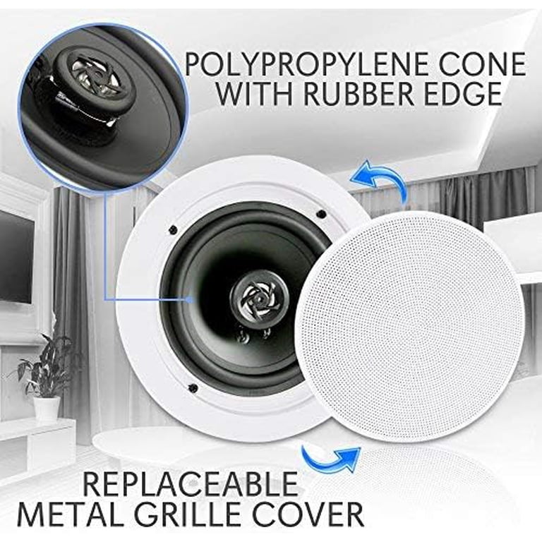 Pyle 8-In. Bluetooth In-Ceiling Speaker Pair photo 6