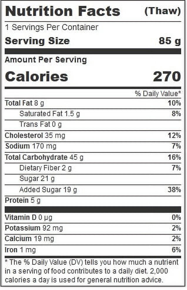 Sky Blue Foods Whole Grain Blueberry Crumb Loaf, 3 Ounce -- 72 per case