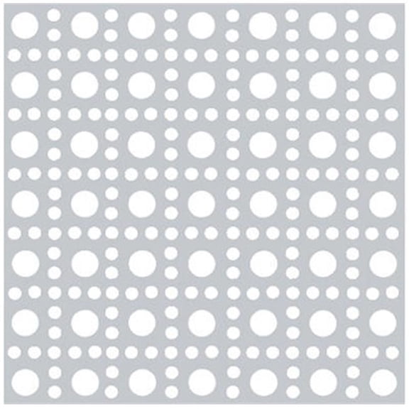 Hillman SteelWorks 0.100 In. x 24 In. x 24 In. Bright Aluminum Tread Plate 11260