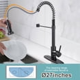 thumbnail image 4 of Wowow Stainless Steel Single Handle Pull Down Sprayer Kitchen Faucet in Oil Rubbed Bronze, 4 of 8