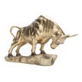 thumbnail image 4 of Fyearfly Estatuilla de Toro Dorado, Estatua de Buey Feng Shui Chino de Resina, Adornos de Escultura de Buena Suerte y Riqueza Auspiciosa para Decoración de Oficina en el Hogar, 4 of 5