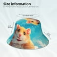 thumbnail image 3 of Bingfone Cloud Cute Hamster Bucket Hat for Men Women,Packable Reversible Printed Sun Hats,Fisherman Outdoor Travel Hiking Beach Caps, 3 of 7