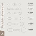 thumbnail image 2 of Premium Measuring Spoons Set - Magnetic, Dual-Sided, & Dishwasher Safe - Accurate and Durable for Cooking and Baking - 6 Convenient Sizes - U.S. and Metric Measurements, 2 of 7