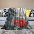thumbnail image 2 of Orinice Rain Umbrella Eiffel Tower Warm Lightweight Blanket Soft Fleece Blankets for All Seasons - Living Room Sofa Decor Cow Gifts Blanket, Multiple Sizes Available 50x60in, 2 of 6