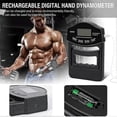 thumbnail image 4 of ZHAOCHENG Probador de fuerza de agarre, dinamómetro de mano digital de 396 lb/180 kg, medidor de fuerza de agarre con pantalla LCD USB, 4 of 5