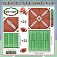 thumbnail image 2 of Servilletas de fiesta de fútbol de 50 unidades – Servilletas desechables de 2 capas con diseños de fútbol y campo para el día de juego, fiestas y eventos, 2 of 4