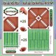 thumbnail image 2 of Servilletas de fiesta de fútbol de 50 unidades – Servilletas desechables de 2 capas con diseños de fútbol y campo para el día de juego, fiestas y eventos, 2 of 4