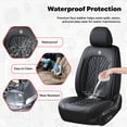 thumbnail image 5 of Car Seat Covers，Front and Rear, Fits Lincoln Mks 2010, Black 5 Pieces, 5 of 10