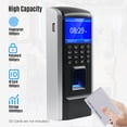 thumbnail image 5 of Fingerprint Access Control Time Attendance Machine Employee Checking-in Recorder Fingerprint/Password/ID Card Recognition ,Versatile Punching Options, 5 of 5
