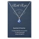 thumbnail image 1 of Collar de ojo azul, collar con colgante de mal de ojo, mal de ojo turco para protección brillar  Electrónica, 1 of 5