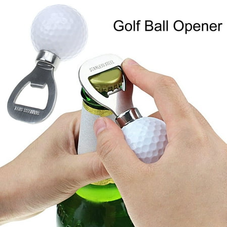 

Fairnull Beer Bottle Opener Anti-slip Labor Saving Portable Gifts Anti-rust Comfortable Grip High Hardness Golf Ball Shaped Bottle Opening Tool Camping Gear