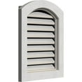 thumbnail image 3 of 12"W x 34"H Arch Top Gable Vent (17"W x 39"H Frame Size): Primed, Functional, Rough Sawn Western Red Cedar Gable Vent w/ Brick Mould Face Frame, 3 of 13
