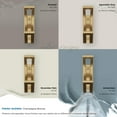 thumbnail image 6 of Amerock Avid Contemporary Double Prong Champagne Bronze Wall Hook, 6 of 9