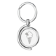 thumbnail image 1 of Conos de helado de crema suave línea negra Rotating keychain Metal Keyring Holder, 1 of 2