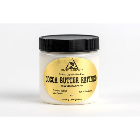 Cacao butter ultra refined organic natural raw grade a prime 4 oz