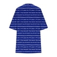 thumbnail image 6 of Mifsaly 2 Piece Short Sets for Women Striped Summer Matching Lounge Set Oversized T-Shirt and Shorts Loose Comfortable Everyday Loungewear L, 6 of 6