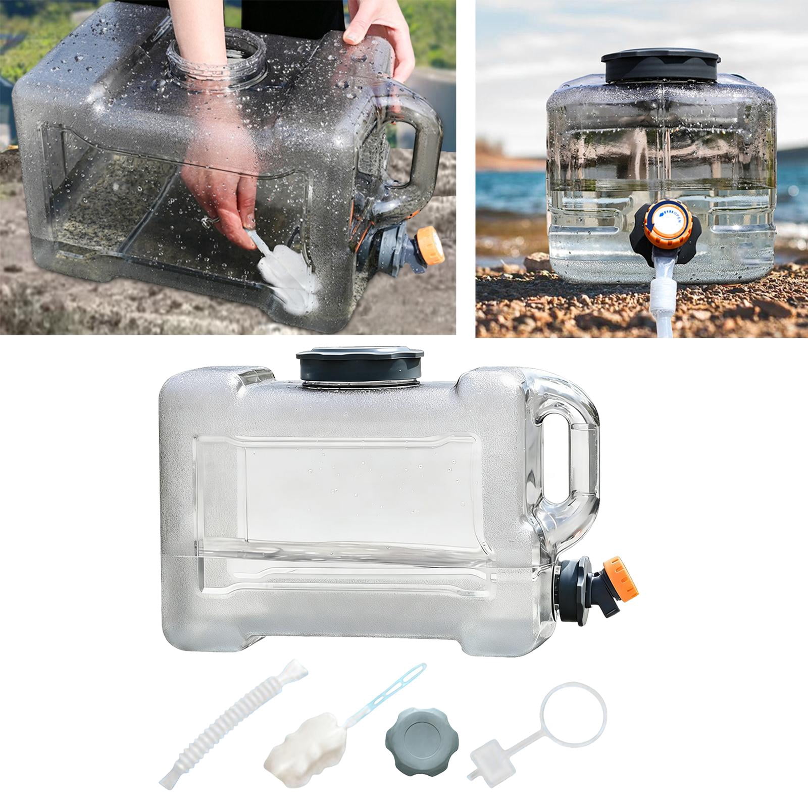 GARENDE Camping Water Jug with Spigot Portable Hydration Bucket for Emergency RV Car 12L