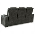 thumbnail image 6 of Bowery Hill Faux Leather Reclining Sofa with Headrest in Gray, 6 of 7