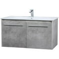thumbnail image 4 of 36 inch Single Bathroom Floating Vanity in Concrete Grey, 4 of 14