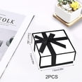thumbnail image 2 of RUINIPOT 2 Pcs Delicate Gift Boxes - Jewelry Gift Box Set, White Jewellery Gift Box with Lids Ring Earring Box Square Necklace Gift Box,Elegant Small Gift Box with Foam Padding, 2 of 7