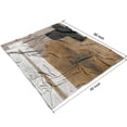 thumbnail image 4 of Blue & Gray Abstract Art Graffiti Flannel Blanket Soft & Breathable Bed Throw Blanket for Sofa Chair Bed Home Decor 50x60inch Funny Plush Blanket for Baby Toddler Women Friends, 4 of 5